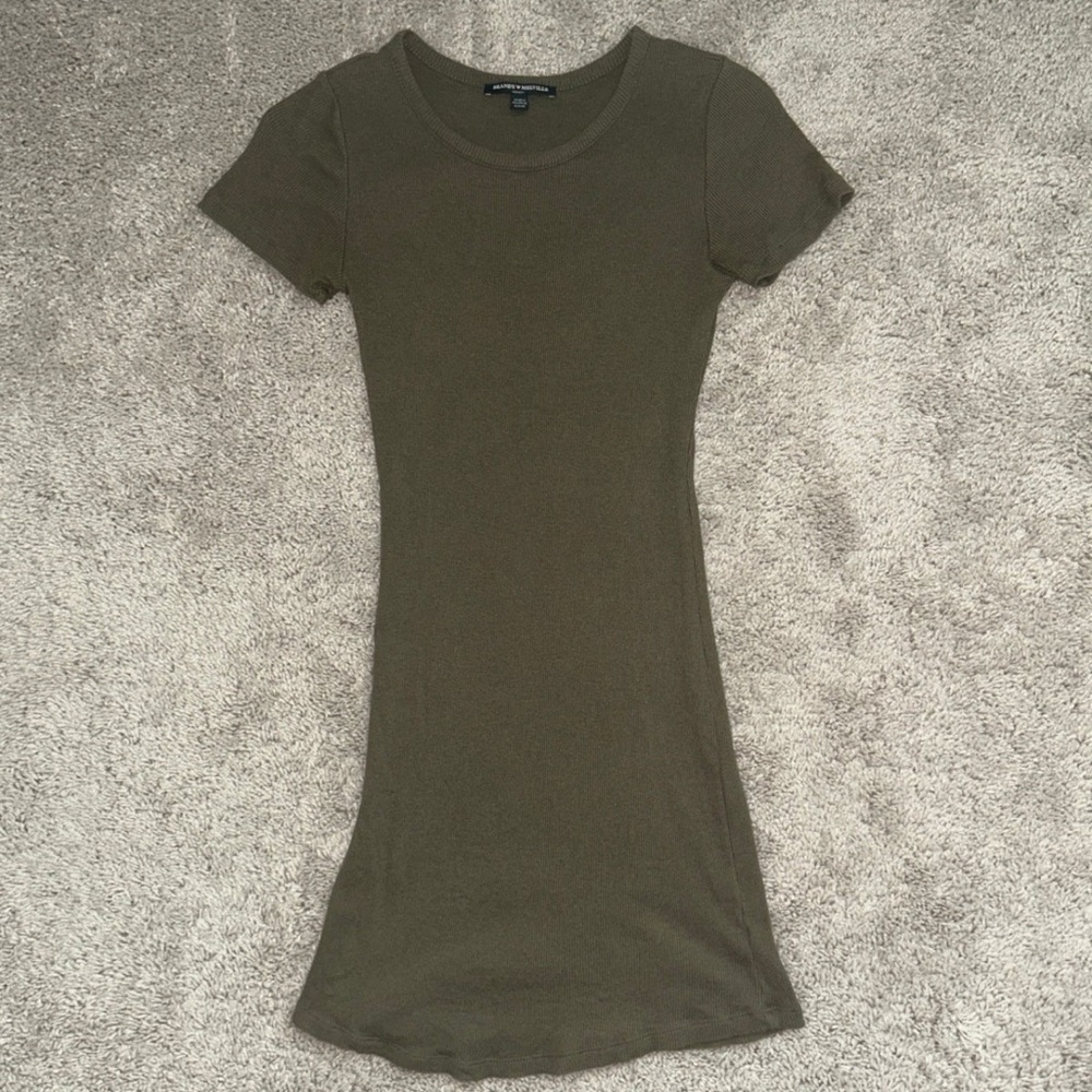 Brandy Melville Olive Green Dress